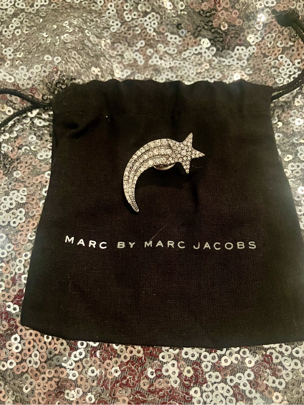 Marc By Marc Jacobs Shooting Star Rhinestone Pin